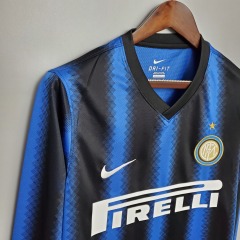 Retro long-sleeved 10/11 Inter Milan home S-XXL