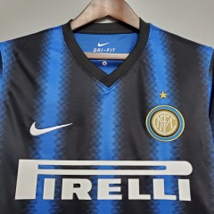 Retro long-sleeved 10/11 Inter Milan home S-XXL