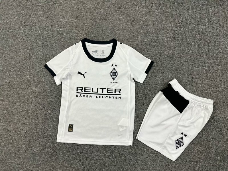 2025-2026 kids Borussia Monchengladbach home Jersey + free socks