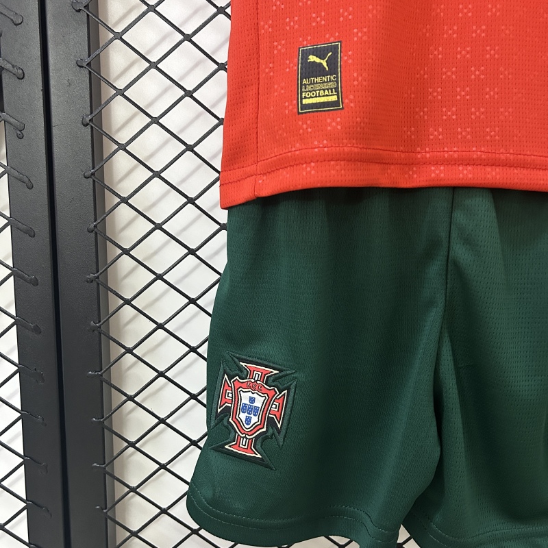 2025-2026 Portugal home jersey kids + free socks