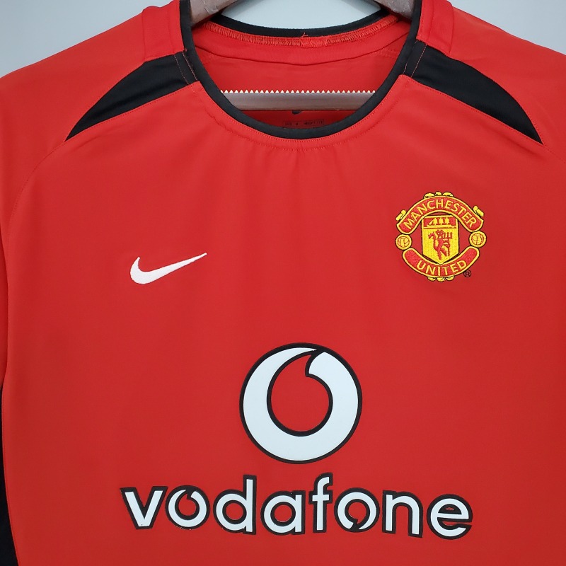 2002-2004 home Retro Manchester United Soccer Jerseys