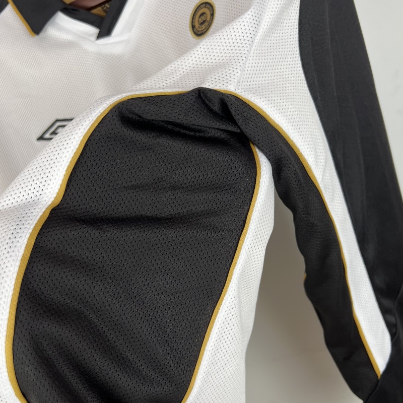 01/02 100th Anniversary long sleeve Retro Manchester United Soccer Jerseys