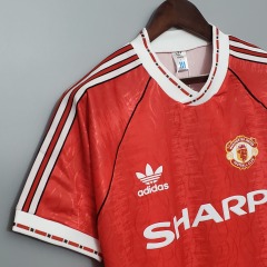 1990-1992 home Retro Manchester United Soccer Jerseys