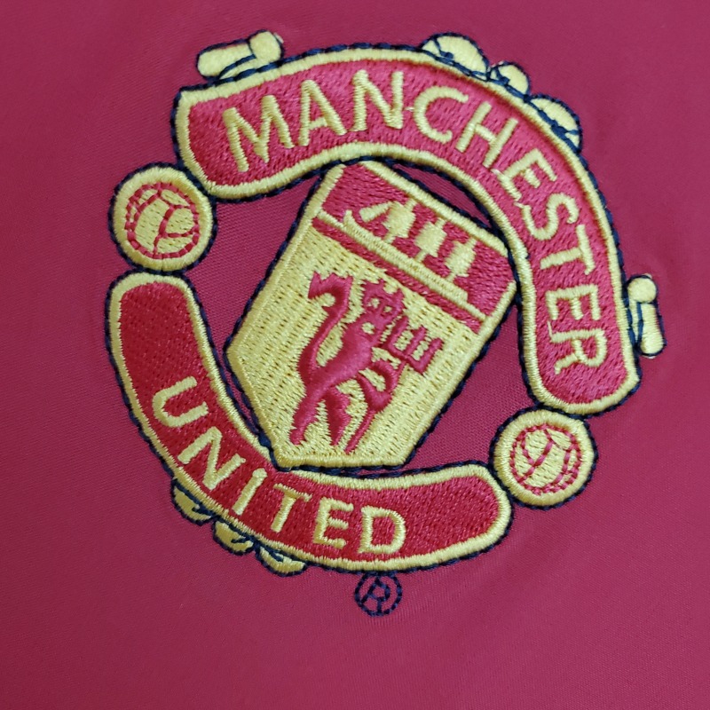 2002-2004 home long sleeve Retro Manchester United Soccer Jerseys