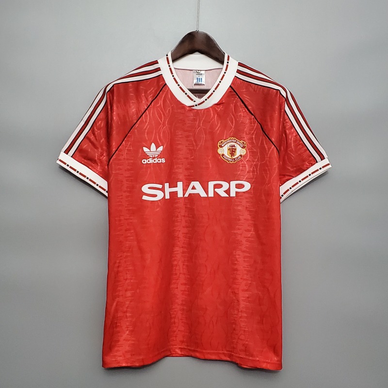 1990-1992 home Retro Manchester United Soccer Jerseys