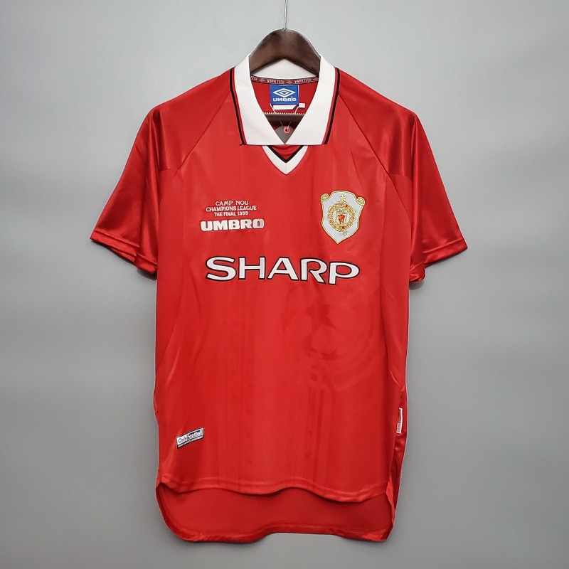 1999-2000 home Retro Manchester United Soccer Jerseys