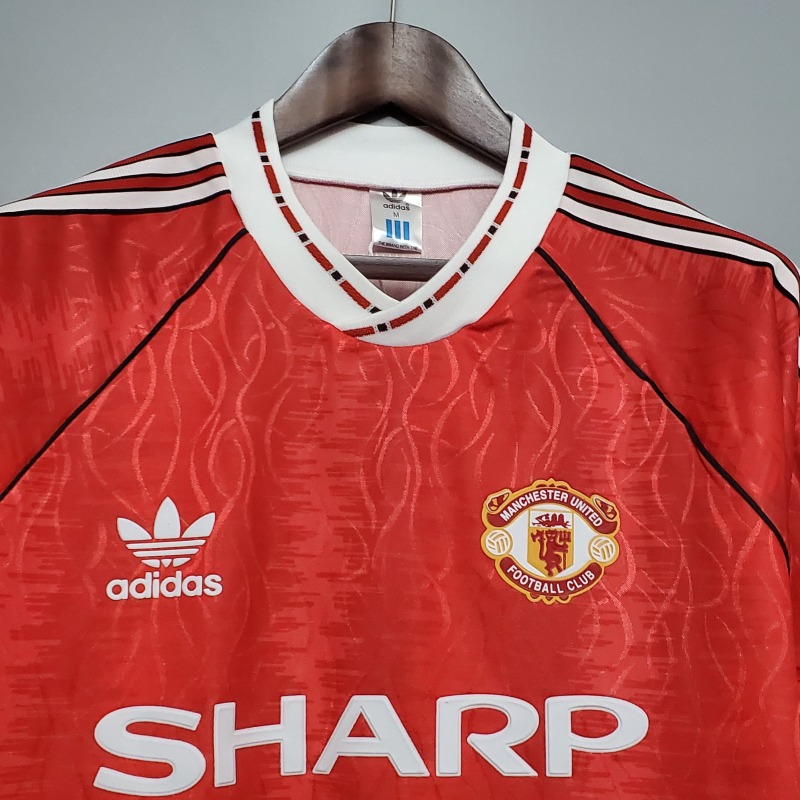 1990-1992 home Retro Manchester United Soccer Jerseys