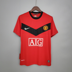 2009-2010 home Retro Manchester United Soccer Jerseys