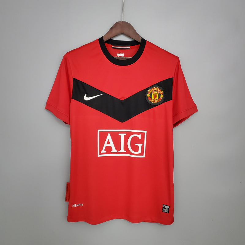 2009-2010 home Retro Manchester United Soccer Jerseys