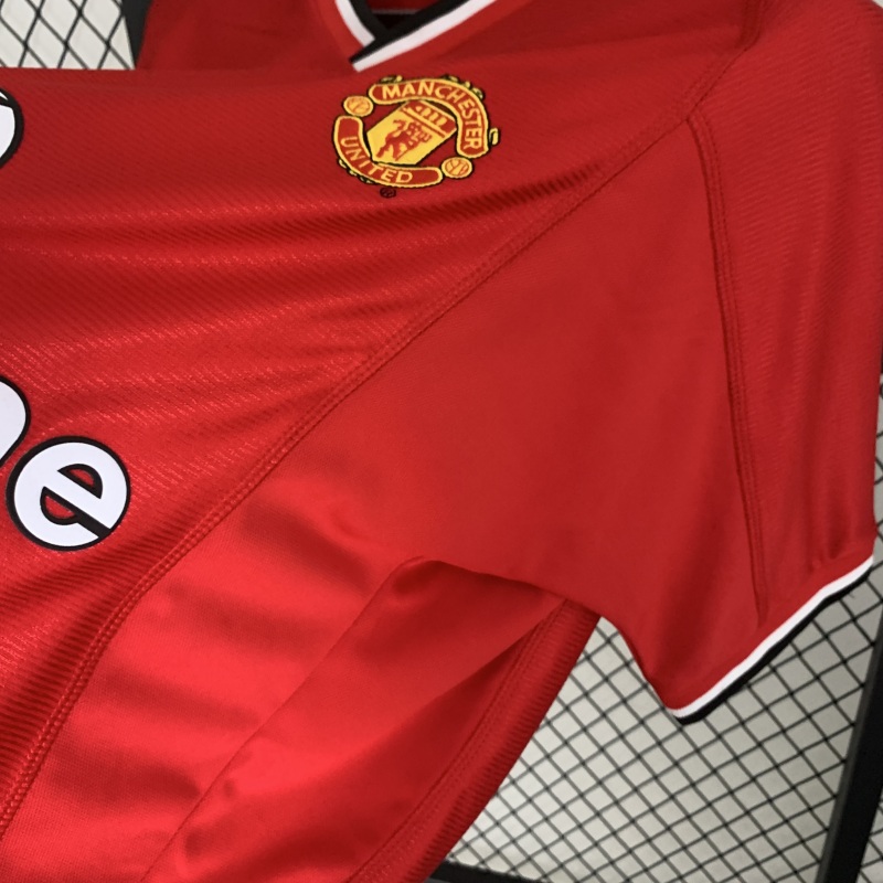 2000-2002 home Retro Manchester United Soccer Jerseys