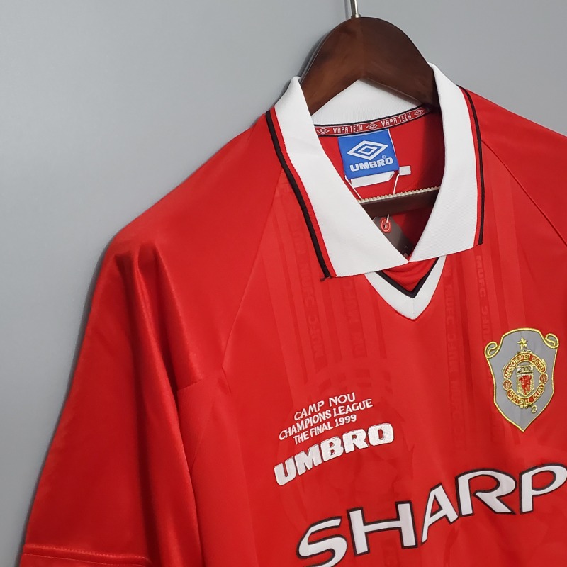 1999-2000 home Retro Manchester United Soccer Jerseys