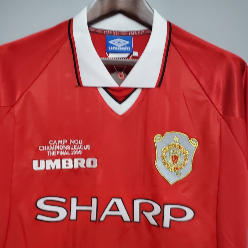 1999-2000 home Retro Manchester United Soccer Jerseys
