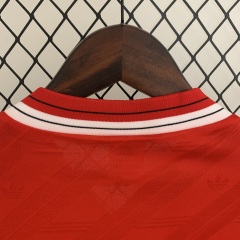 1986-1988 home long sleeve Retro Manchester United Soccer Jerseys