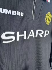 1998 away long sleeve Retro Manchester United Soccer Jerseys