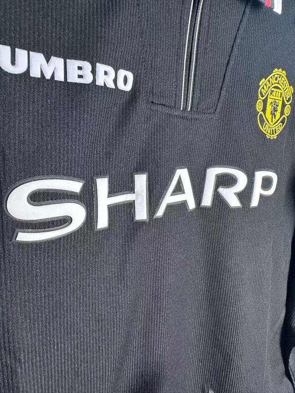 1998 away long sleeve Retro Manchester United Soccer Jerseys