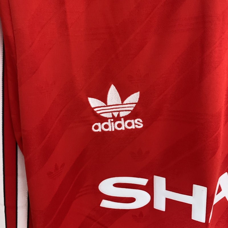 1986-1988 home long sleeve Retro Manchester United Soccer Jerseys