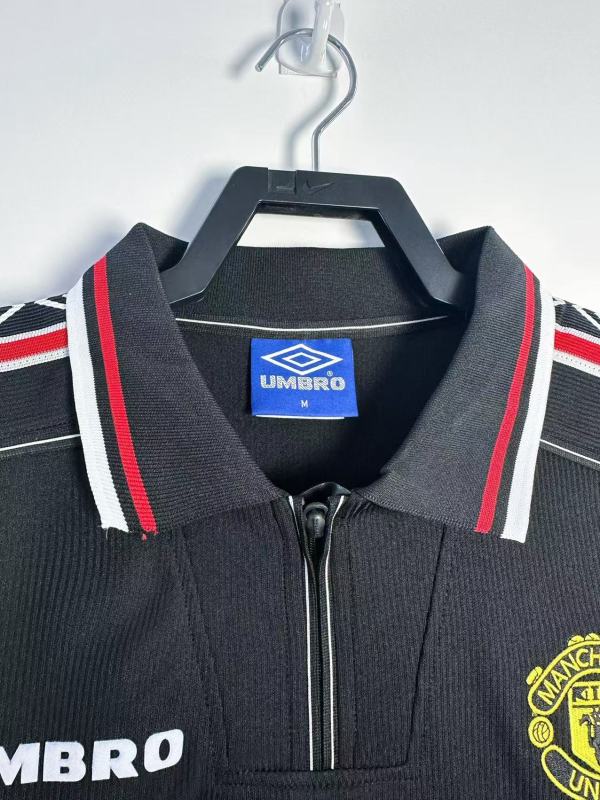 1998 away long sleeve Retro Manchester United Soccer Jerseys