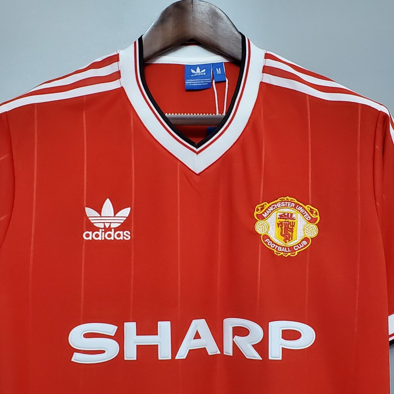 1983-1984 home Retro Manchester United Soccer Jerseys