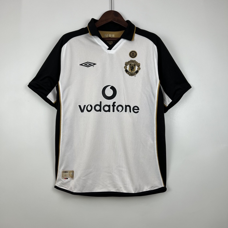 01/02 100th Anniversary Edition Retro Manchester United Soccer Jerseys