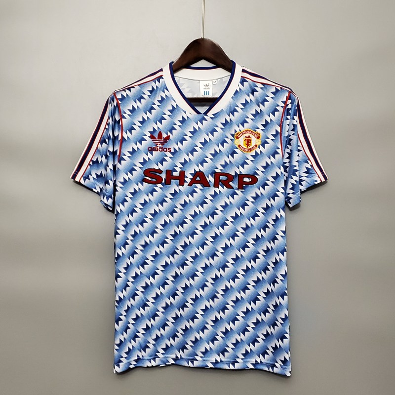 1990-1992 away Retro Manchester United Soccer Jerseys