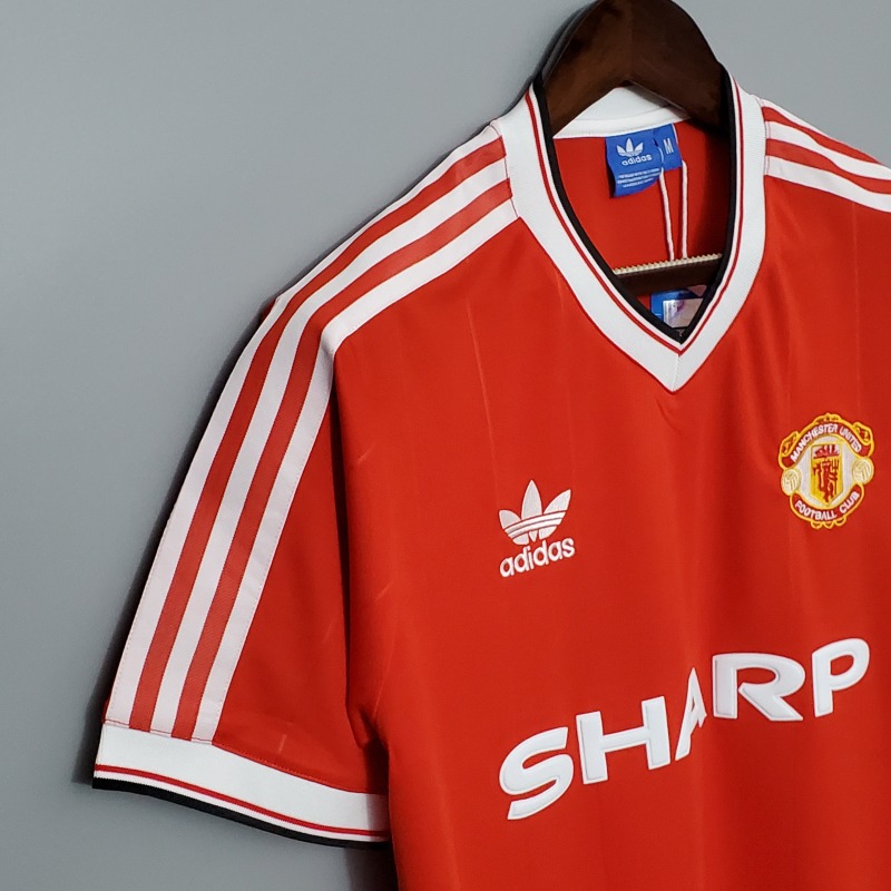 1983-1984 home Retro Manchester United Soccer Jerseys