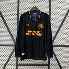 1993-1995 away long sleeve Retro Manchester United Soccer Jerseys