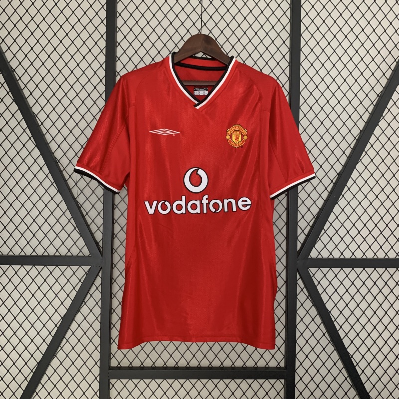 2000-2002 home Retro Manchester United Soccer Jerseys