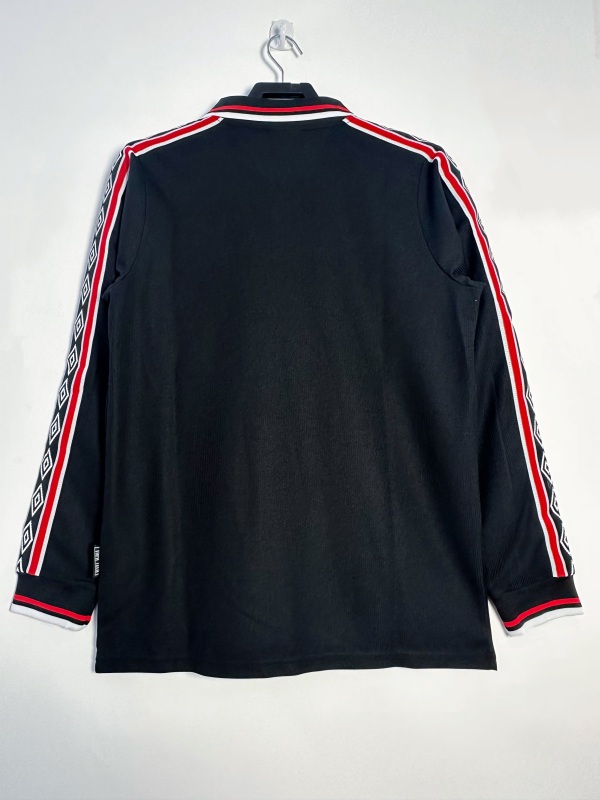 1998 away long sleeve Retro Manchester United Soccer Jerseys