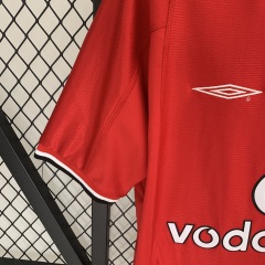 2000-2002 home Retro Manchester United Soccer Jerseys