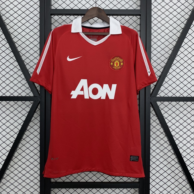 2010-2011 home Retro Manchester United Soccer Jerseys