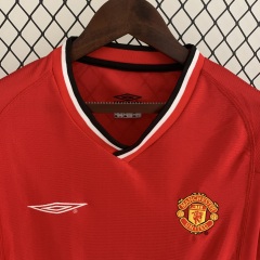2000-2002 home Retro Manchester United Soccer Jerseys