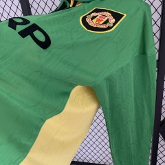 1992-1994 away long sleeve Retro Manchester United Soccer Jerseys