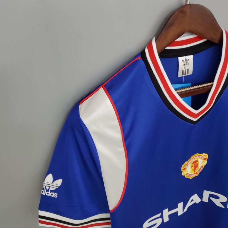 1985-1986 away Retro Manchester United Soccer Jerseys