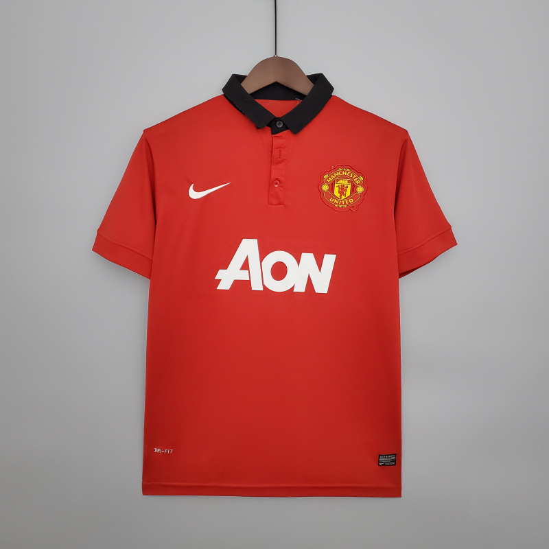 2013-2014 home Retro Manchester United Soccer Jerseys