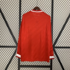 1986-1988 home long sleeve Retro Manchester United Soccer Jerseys