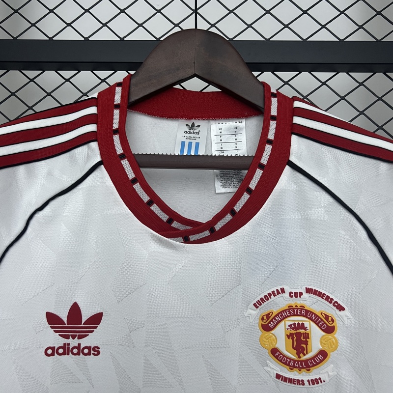 1991 away Retro Manchester United Soccer Jerseys