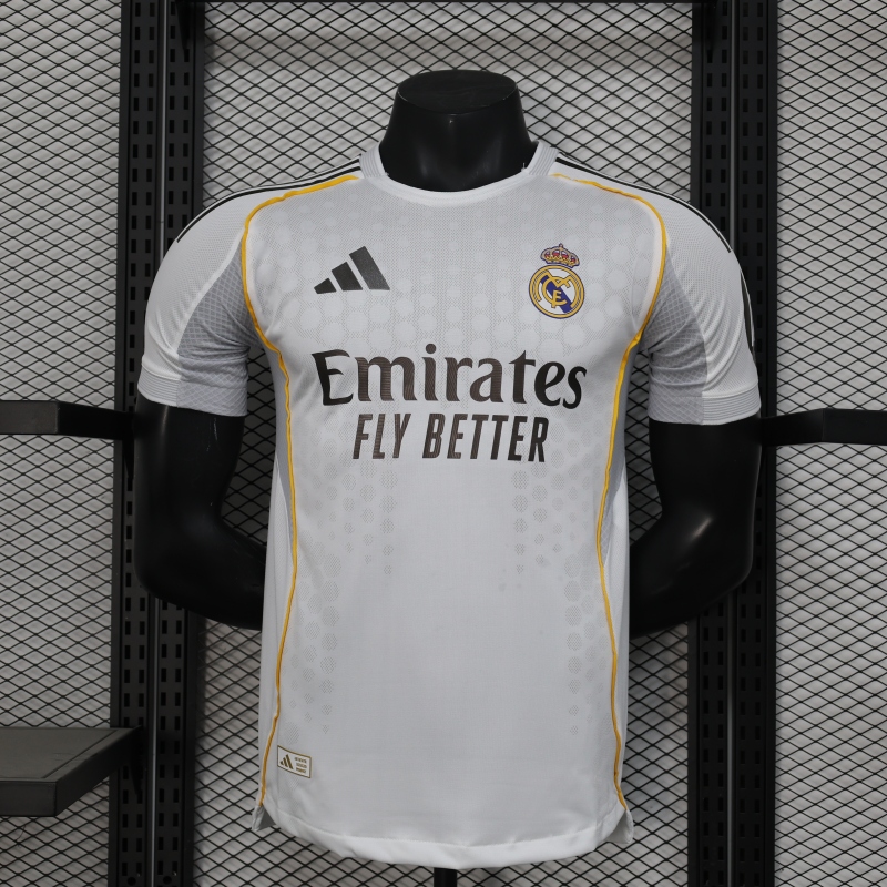 2025-2026 Real Madrid home Soccer Jerseys Player version