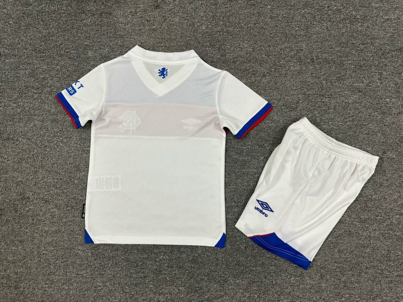 2025-2026 Glasgow Rangers AWAY Soccer Jersey kids + free socks
