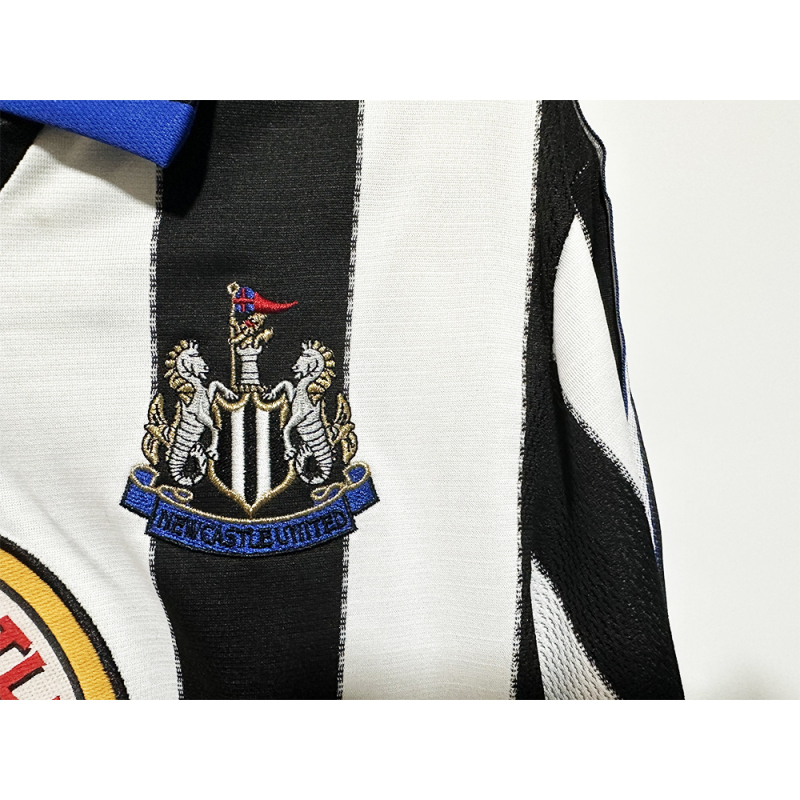 1999-2000 home Long sleeve Retro Newcastle United Soccer Jerseys