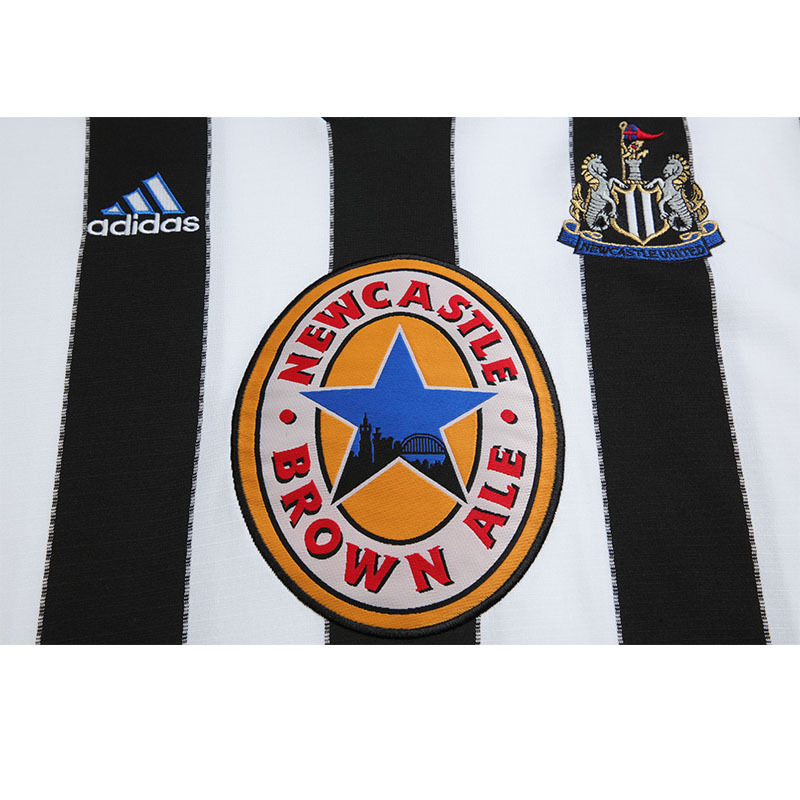 1999-2000 home Long sleeve Retro Newcastle United Soccer Jerseys