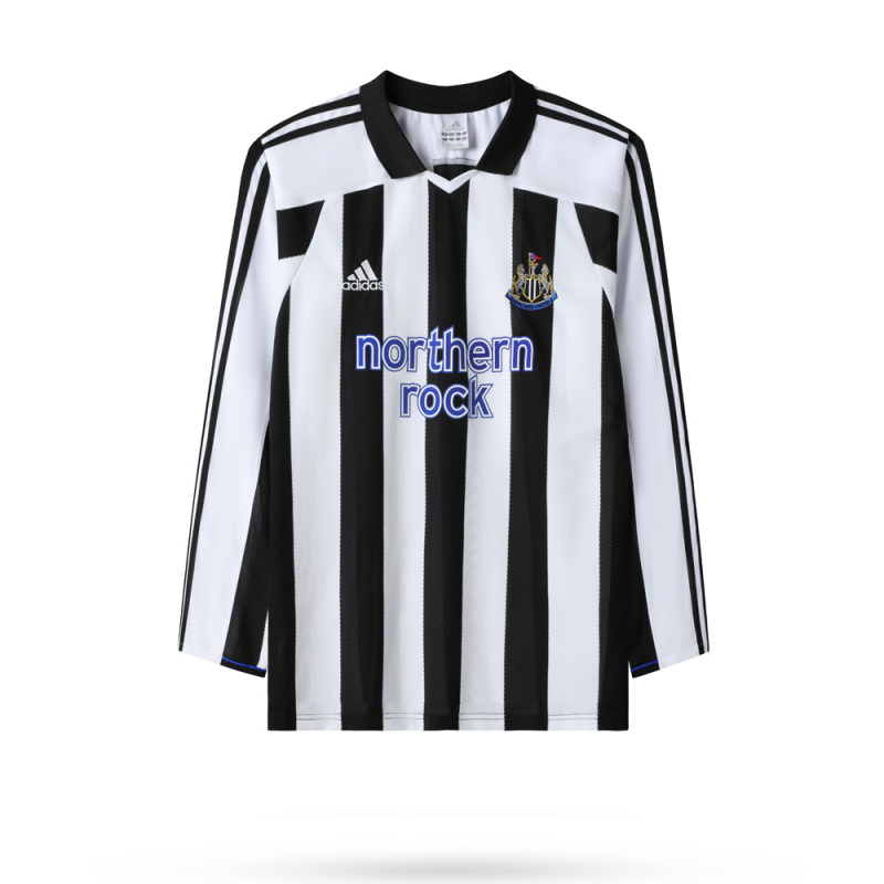 2003-2005 home Long sleeve Retro Newcastle United Soccer Jerseys