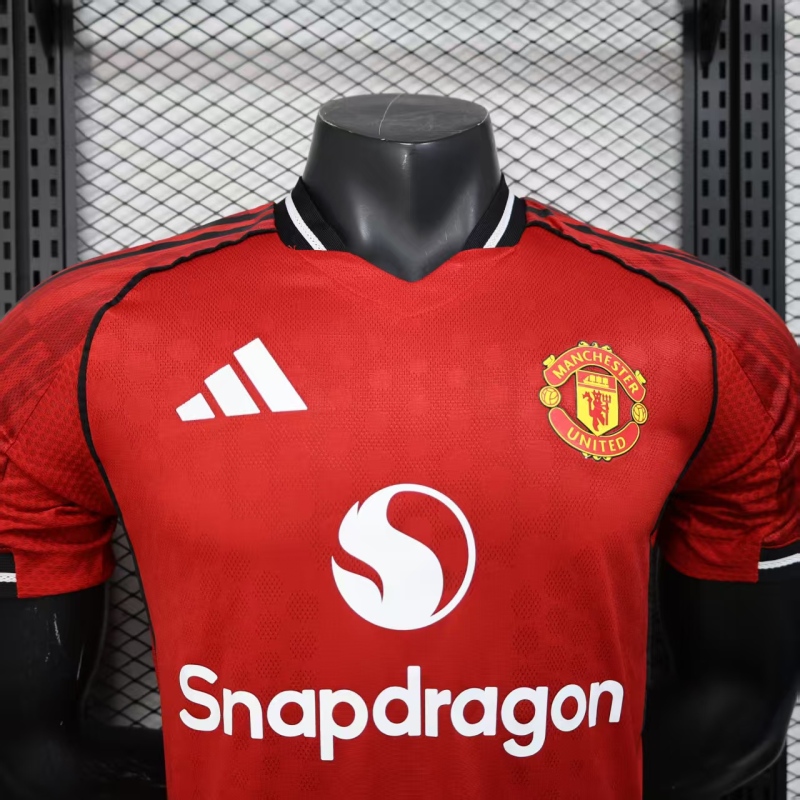 2025-2026 Manchester United home Soccer Jersey Player Version