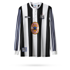 1995-1997 home Long sleeve Retro Newcastle United Soccer Jerseys