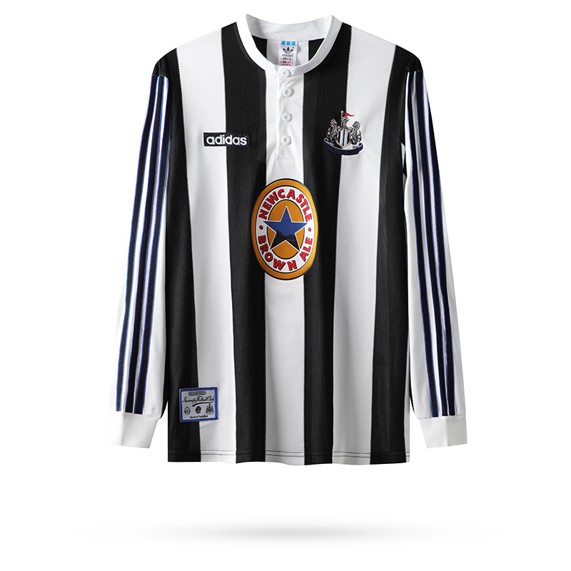 1995-1997 home Long sleeve Retro Newcastle United Soccer Jerseys