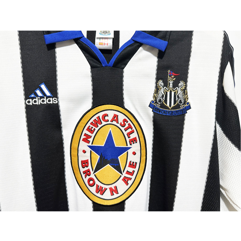 1999-2000 home Long sleeve Retro Newcastle United Soccer Jerseys
