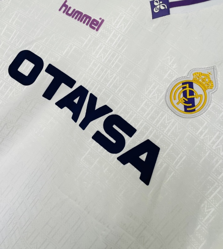 1990-1992 home Retro Real Madrid Soccer Jerseys