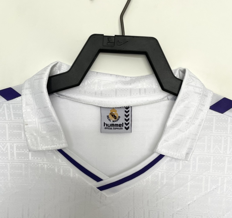 1988-1990 home Retro Real Madrid Soccer Jerseys