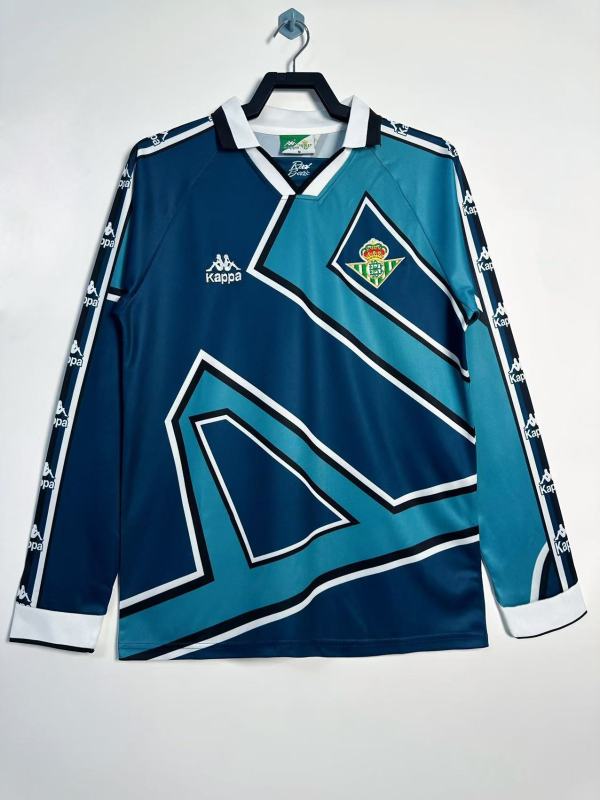 1995-1997 away Long sleeve Retro Real Betis Soccer Jerseys