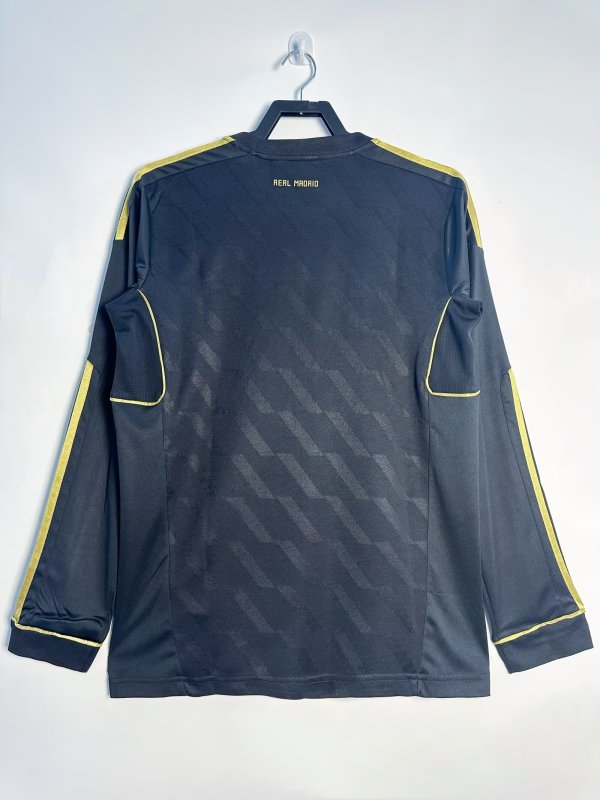 2011-2012 away Long sleeve Retro Real Madrid Soccer Jerseys