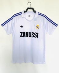 1984-1985 home Retro Real Madrid Soccer Jerseys